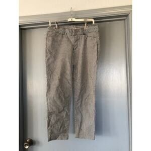 Slim City Khakis by Gap Black White Womens Pants Size 6R